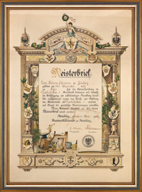 Meisterbrief 1920